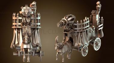 3D мадэль Чародейская пушка на колеснице (STL)