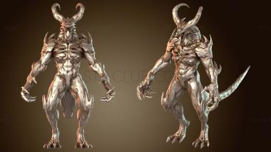 3D мадэль Концепт скульптуры демона Асуры (STL)