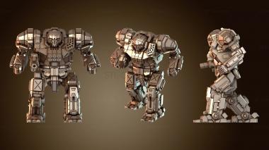 3D мадэль Атлас и варианты Атлантик Рыцарь (STL)