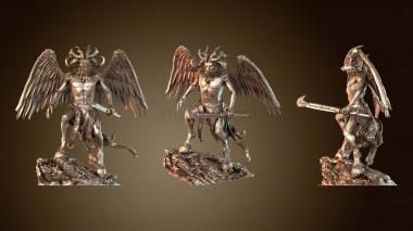 3D модель Бафомет, Рогатый Принц Демонов (STL)