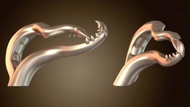 3D модель Извивающиеся колючие щупальца (STL)