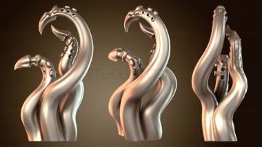 3D model Barbed Tentacles Twisting (STL)