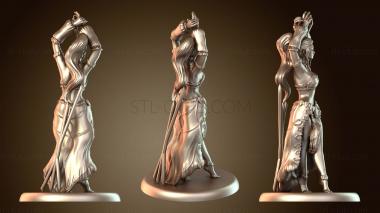 3D модель Женщина-гном-бард с аккордеоном (STL)