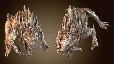 3D model Beastmen Gorehound Primal (STL)