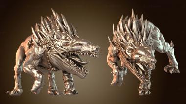 3D model Beastmen Gorehound (STL)