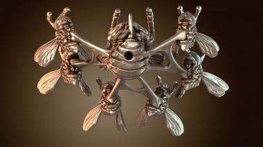 3D model Bee Holder (STL)