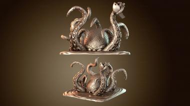 3D мадэль Кончина Бенчи окрашена в синий цвет (STL)