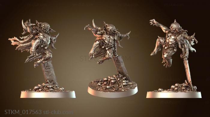 Статуэтки герои, монстры и демоны Beneath Goblin Berserker with Greatsword