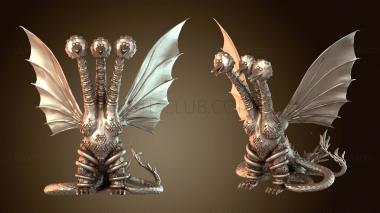 3D model Bird King Ghidorah and Air Kami (STL)