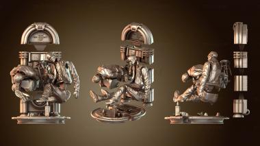 3D мадэль Статуя Черной Канарейки выставлена на обозрение (STL)