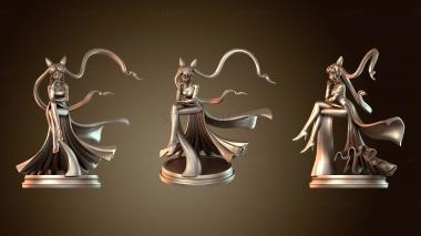 3D model Black Lady Rare with Back Cloth (STL)