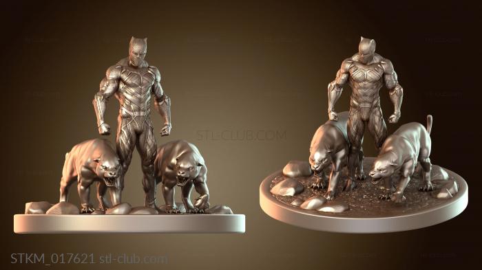 Статуэтки герои, монстры и демоны Black Panther Woman Warrior