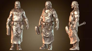 3D model Black Witch Tabaxi Dark Druid (STL)