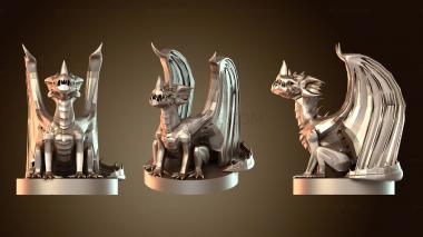 3D мадэль Синий дракон-змей (STL)