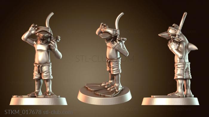 Статуэтки герои, монстры и демоны Blue Shark Boy Swift