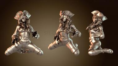 3D мадэль Девушка-пират с попкой (STL)