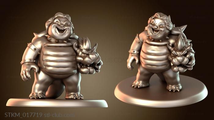 Статуэтки герои, монстры и демоны Bowser Jack Black Edition