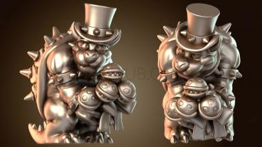 3D model Bowser Proposal in Mario Suit (STL)