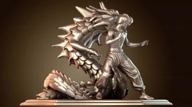 3D модель Брюс «Брюз» Ли Форма Дракона (STL)