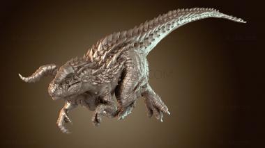 3D model Carnotaurus Running Form (STL)