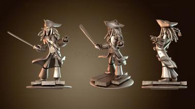 3D model Cartoon Style Jack Sparrow (STL)