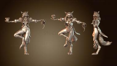 3D model Cat Folk Magician Greetings (STL)