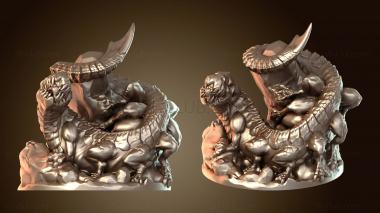3D model Cavern Serpent Behir (STL)