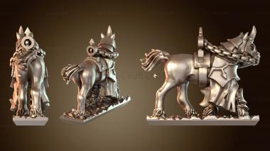 3D мадэль Колесницы Конь (STL)