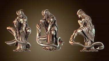 3D model Chaval Tieflings Female (STL)