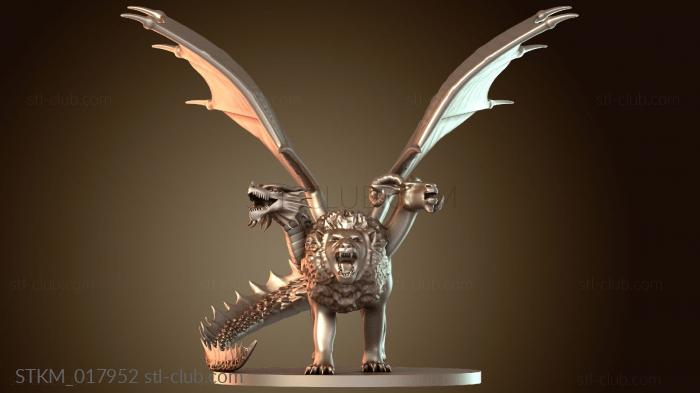 Статуэтки герои, монстры и демоны Chimera Prehistoric