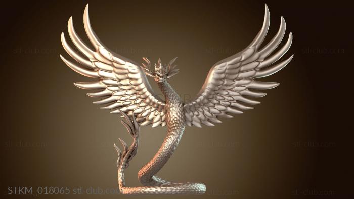 Статуэтки герои, монстры и демоны Couatl Standing Sentinel