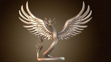 3D model Couatl Standing Sentinel (STL)