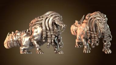 3D model Court Anubis with Ammit Backing (STL)