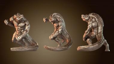 3D model Crocman Reptilian Agent (STL)