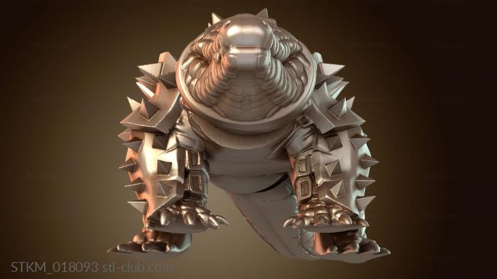 Статуэтки герои, монстры и демоны Crocodile with Armor