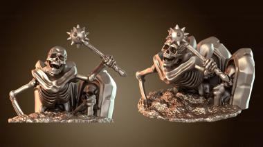 3D model Crypt Dread Grave Cleric Skeleton (STL)