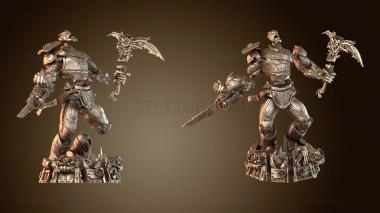 3D model Cull Obsidian Bust of Planet Titan (STL)