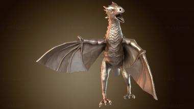 3D model Daenerys Targaryen with Dragon (STL)