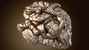 3D model Dead Werewolf Vampire (STL)