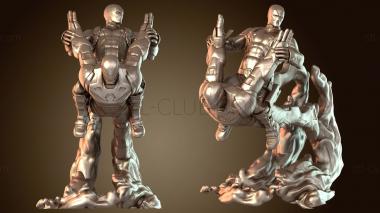 3D model Deadpool Riding Ironman (STL)