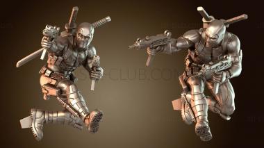 3D модель Поза Дэдпула для стрельбы (STL)