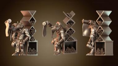 3D model Demonic Arcanaloth Reading Tome (STL)