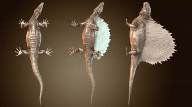 3D model Dimetrodon Level Creature (STL)