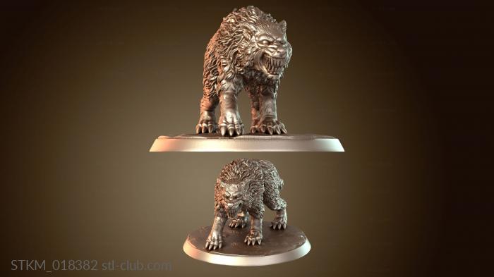 Статуэтки герои, монстры и демоны Dire Wolf Fang Dark