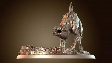 3D model Dog Couple Bare Form (STL)