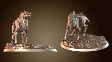 3D model Dog Couple Bare Stance (STL)