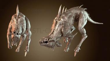 3D model Dog Run Bare (STL)