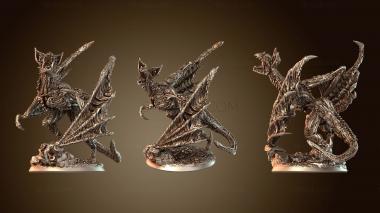 3D model Draconic Bat Creature (STL)