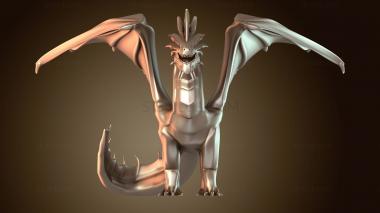 3D model Dragon Ancient Silver (STL)
