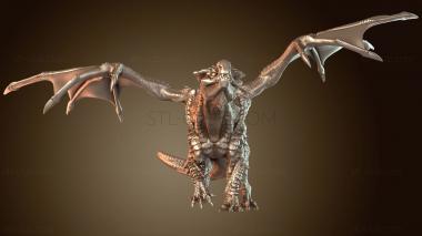 3D мадэль Стоящий малыш-дракон (STL)